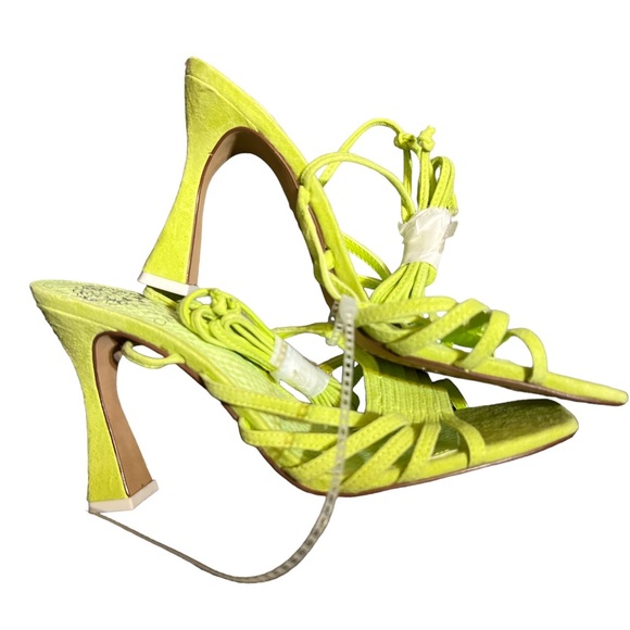 ✅Vince Camuto Roselian Ankle Tie Sandal in Lime - Picture 7 of 7
